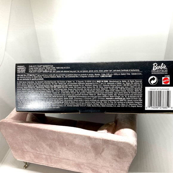 Publicity Tour Barbie💥2000~NIB💥Hollywood Movie Star Collection 4th in Series - Picture 7 of 15